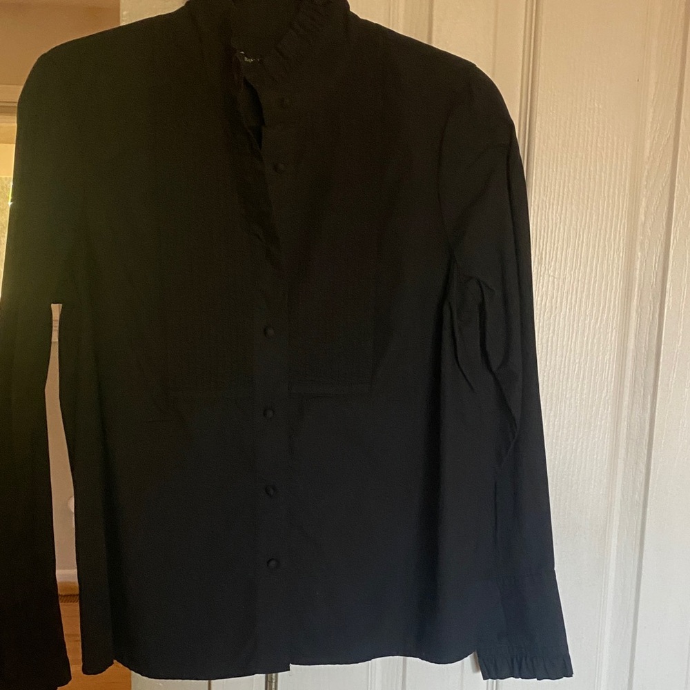Banana Republic Black tuxedo Blouse